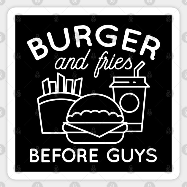 Fries Before Guys Sticker by LuckyFoxDesigns